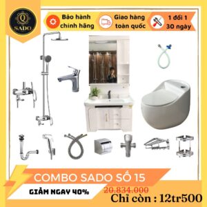 Combo Trọn Bộ Thiết Bị Phòng Tắm 12 Món Tiết Kiệm Q-SADO 15