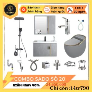 Combo Trọn Bộ Thiết Bị Phòng Tắm 12 Món Tiết Kiệm Q-SADO 20