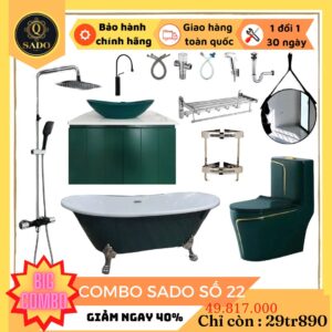 Combo Trọn Bộ Thiết Bị Phòng Tắm 12 Món Tiết Kiệm Q-SADO 22
