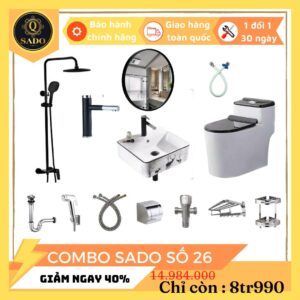 Combo Trọn Bộ Thiết Bị Phòng Tắm 12 Món Tiết Kiệm Q-SADO 26