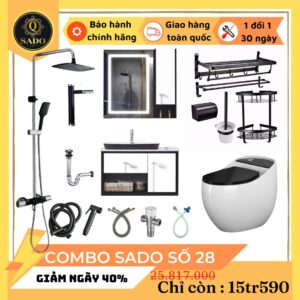 Combo Trọn Bộ Thiết Bị Phòng Tắm 12 Món Tiết Kiệm Q-SADO 28